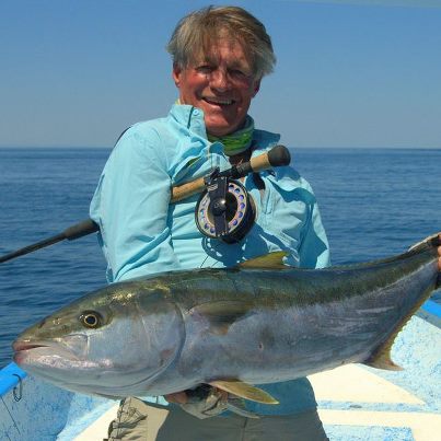 Congrats to OSF's team member, Gary Bulla on his pending IGFA 16lb tippet world record. Gary landed this fine yellowtail on the fly off Mexico, it weighed in at 34.9 lbs. Way to Gary! Photo by Gary Bulla
