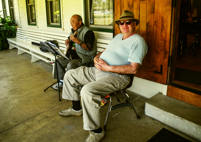 Fly casting great, John Napoli takes in some sweet ukelele music.