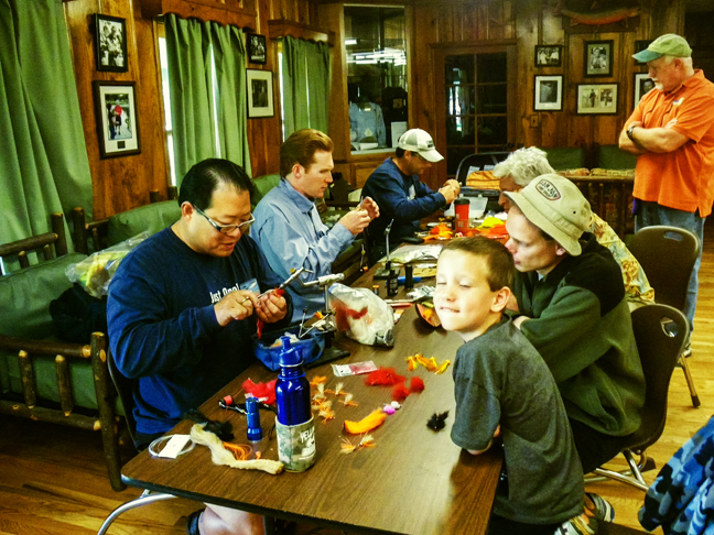 Shane, Alex Cady, and Mike Centofani working the crowd. photo by Al Q