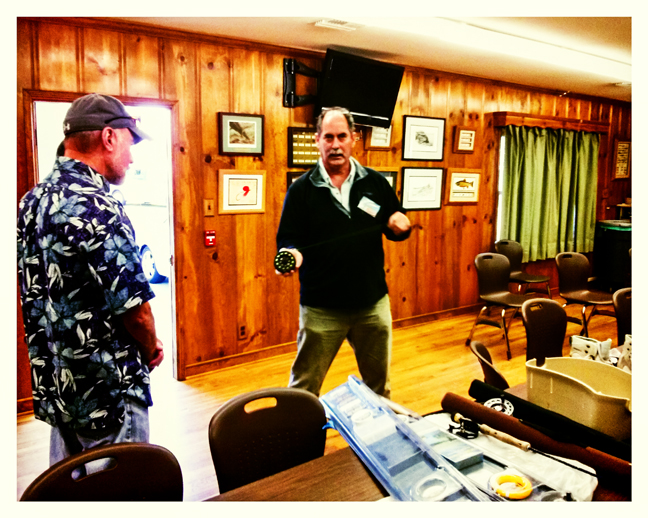 Steve Piper talks about fly fishing on a budget. photo by James Dwywer