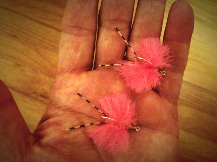 a few pink merkins tied by Al Q.