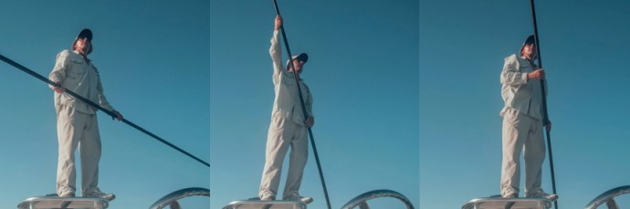 eric on the pole. photo by Al Q