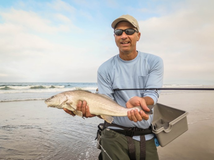 Joe made a perfect cast into a little seam that held three fish moving right t left, as he striped the fly throughout the kitchen the water exploded and the fish blew off the flat. Unfortunately the fish was fouled, but Joe made a beautiful cast and did everything text book to hook that fish. Photo by Al Q.