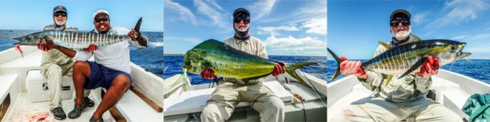 Wahoo, Mahi Mahi and Tuna all were happy to eat the fly. Photos courtesy of Steve Horgan.