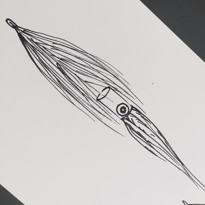 original sketch for the RF Squid by Al Q